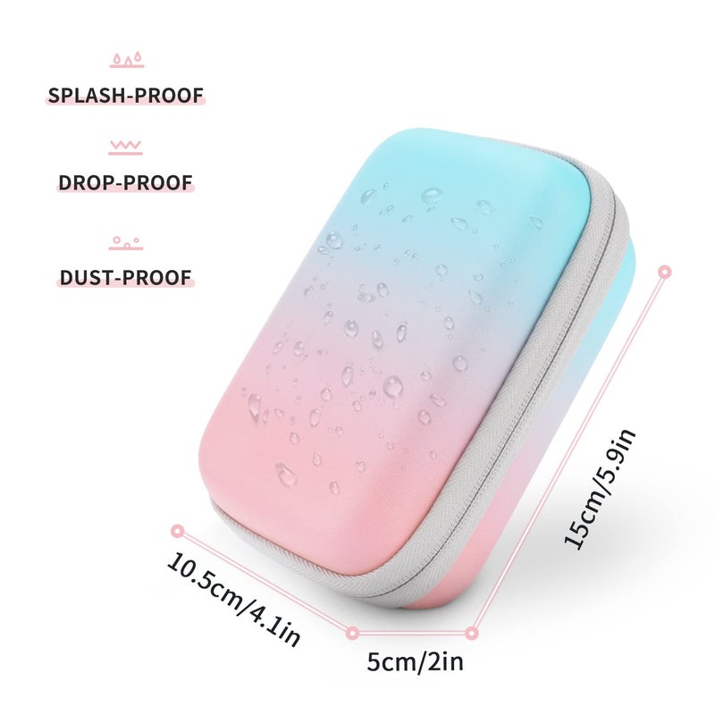 Yinke Album for Kodak PRINTOMATIC/Mini 2 HD/Smile Instant Photo Printer with Case for Kodak Cameras  Carrying Travel Protective Storage Bag(Gradient Colour Combinations) - Image 4